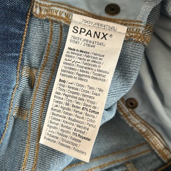 Spanx SPANXshape™ EveryWear Flare Jeans in Authentic Blue Size Large 21164R - Picture 7 of 8